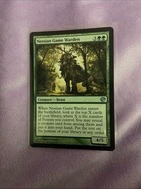 Nessian Game Warden - Green Magic: The Gathering Trading Card